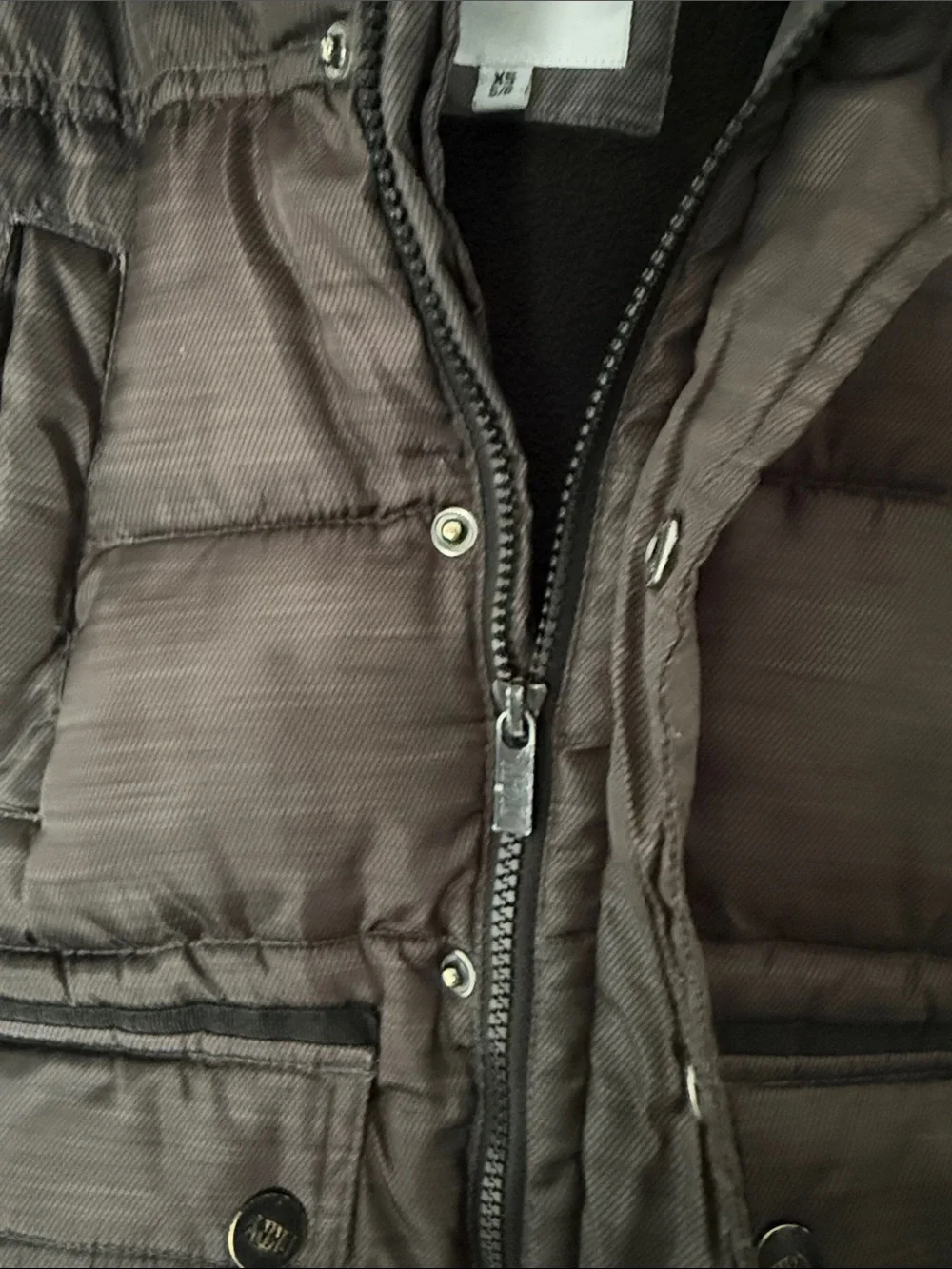 DKNY Youth Boy Black Puffer Jacket Size 5/6 Winter Coat Snow Jacket